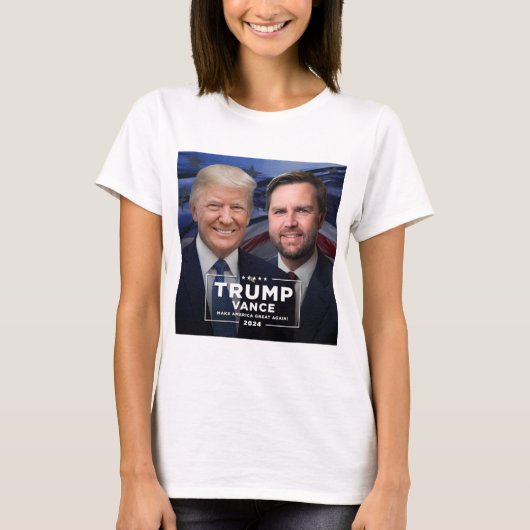 トランプ/ヴァンス2024シャツ Tシャツ (正面)