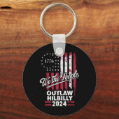 トランプ・ヴァンス2024ドナルド・トランプのアウトロー・ヒルビリー キーホルダー (正面)