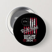 トランプ・ヴァンス2024ドナルド・トランプのアウトロー・ヒルビリー 缶バッジ (正面&裏面)