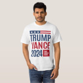 トランプ・ヴァンス2024ドナルド・トランプJ.D.ヴァンス Tシャツ (正面フル)