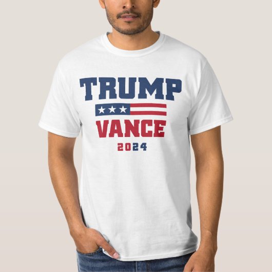 トランプ・ヴァンス2024大統領 Tシャツ (正面)