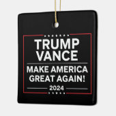 トランプ・ヴァンス2024大統領JD Vance Vice MAGA セラミックオーナメント (左)