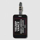 トランプ・ヴァンス2024大統領JD Vance Vice MAGA ラゲッジタグ (正面縦)