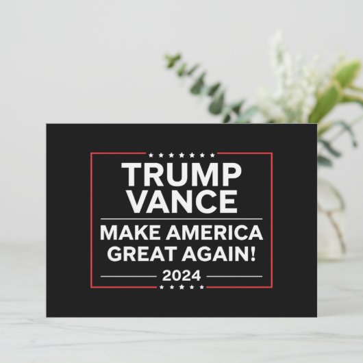 トランプ・ヴァンス2024大統領JD Vance Vice MAGA 招待状 (スタンド正面)