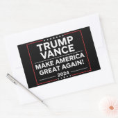 トランプ・ヴァンス2024大統領JD Vance Vice MAGA 長方形シール (封筒)