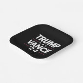 トランプ・ヴァンス2024米大統領選向け ペーパープレート (傾斜あり)