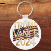 トランプ・ヴァンス2024:はっきりしたアメリカのビジョン キーホルダー (裏面)