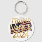 トランプ・ヴァンス2024:はっきりしたアメリカのビジョン キーホルダー (裏面)
