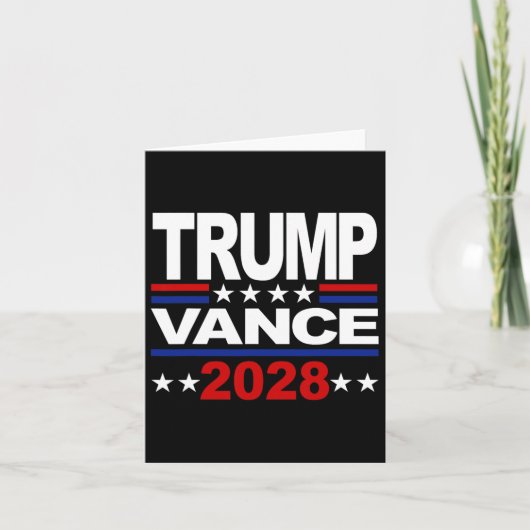 トランプ・ヴァンス2028共和党第3期大統領 カード (正面)