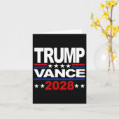 トランプ・ヴァンス2028共和党第3期大統領 カード (黄色い花)