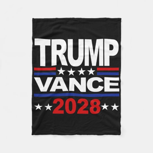 トランプ・ヴァンス2028共和党第3期大統領 フリースブランケット (正面)