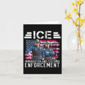 トランプ・ヴァンス・アイス移民とカスタム執行 カード (黄色い花)