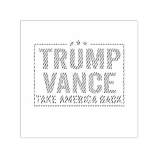 トランプ・ヴァンス、アメリカを取り戻す選挙投票USA セルフインキングスタンプ (デザイン)
