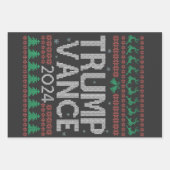 トランプ・ヴァンス、アメリカを取り戻す選挙投票USA ラッピングペーパーシート (正面)