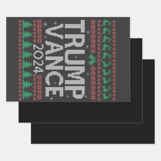 トランプ・ヴァンス、アメリカを取り戻す選挙投票USA ラッピングペーパーシート (セット)