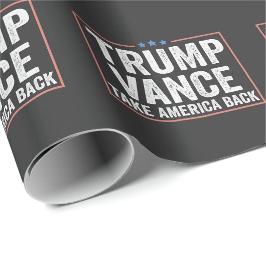 トランプ・ヴァンス、アメリカを取り戻す選挙投票USA ラッピングペーパー (ロールコーナー)