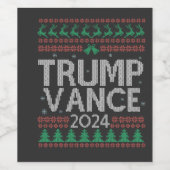 トランプ・ヴァンス、アメリカを取り戻す選挙投票USA ワインラベル (シングルラベル)