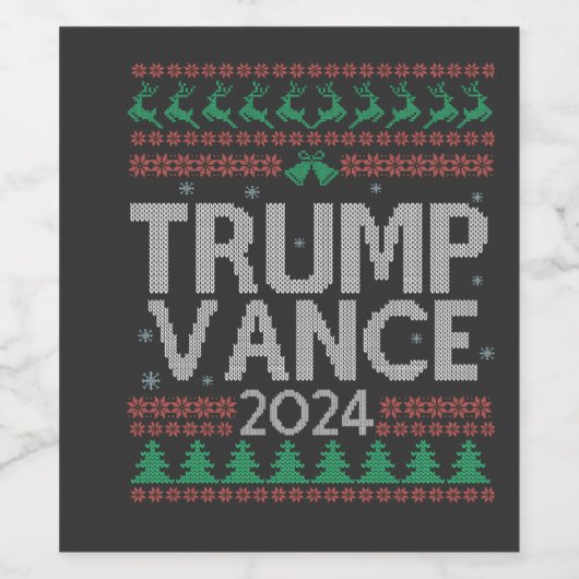 トランプ・ヴァンス、アメリカを取り戻す選挙投票USA ワインラベル (シングルラベル)