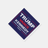 トランプ・ヴァンス・ケネディがアメリカを再び青に戻す スタンダードカクテルナプキン (角)
