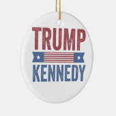 トランプ・ヴァンス・ケネディはアメリカを再び連れ戻す セラミックオーナメント (右)