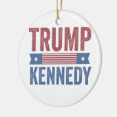 トランプ・ヴァンス・ケネディはアメリカを再び連れ戻す セラミックオーナメント (左)