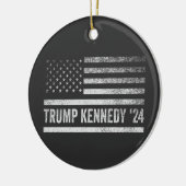 トランプ・ヴァンス・ケネディはアメリカを再び連れ戻す セラミックオーナメント (左)