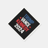 トランプ・ヴァンス・ケネディ大統領2024年選挙 スタンダードカクテルナプキン (角)