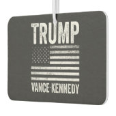 トランプ・ヴァンス・ケネディ選挙2024米国国旗 カーエアーフレッシュナー (左)