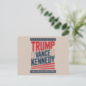 トランプ・ヴァンス・ケネディ2024年アメリカを連れ戻す ポストカード (スタンド正面)