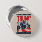 トランプ・ヴァンス・ケネディ2024年アメリカを連れ戻す 缶バッジ (正面&裏面)
