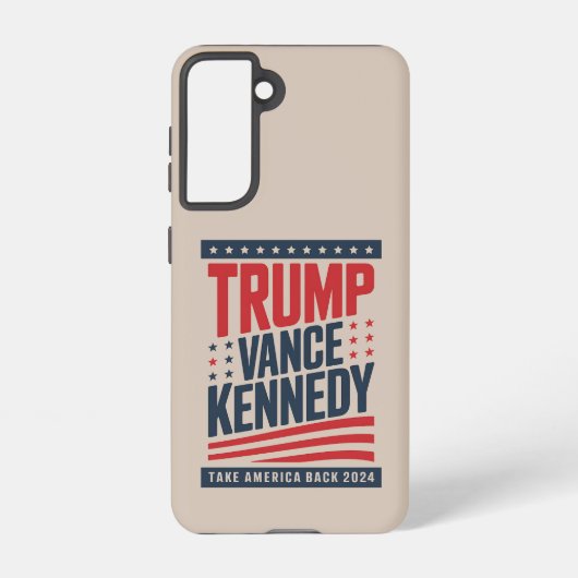 トランプ・ヴァンス・ケネディ2024年アメリカを連れ戻す SAMSUNG GALAXYケース (裏面)