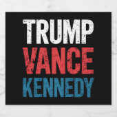 トランプ・ヴァンス・ケネディ2024年選挙 ビールラベル (シングルラベル)