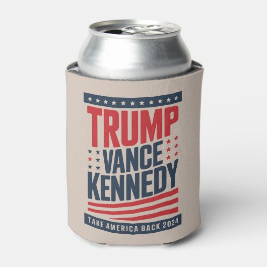 トランプ ヴァンス ケネディ アメリカを取り戻せ 2024 缶クーラー (缶正面)