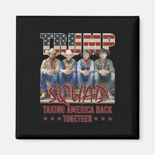 トランプ・ヴァンス・ケネディ・エロン分隊がアメリカを連れ戻す マグネット (正面)