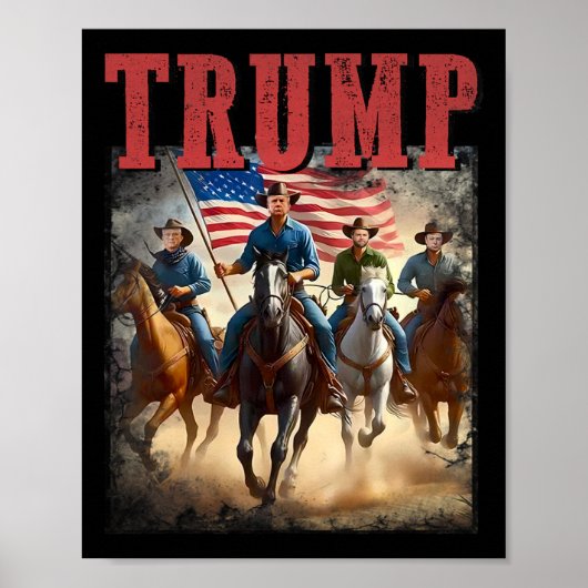 トランプ ヴァンス ケネディ 大統領選挙 2024 ポスター (正面)