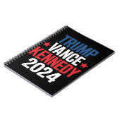 トランプ ヴァンス ケネディ 大統領 2024年 選挙 ノートブック (左側)