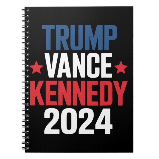 トランプ ヴァンス ケネディ 大統領 2024年 選挙 ノートブック (正面)