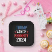 トランプ ヴァンス ケネディ 大統領 2024年 選挙 ペーパープレート (パーティー)