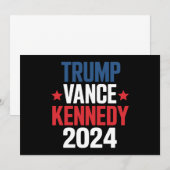 トランプ ヴァンス ケネディ 大統領 2024年 選挙 招待状 (正面/裏面)