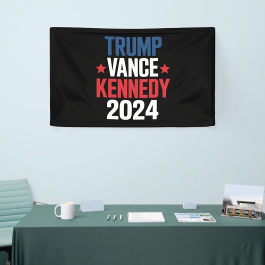 トランプ ヴァンス ケネディ 大統領 2024年 選挙 横断幕 (トレードショー)