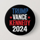 トランプ ヴァンス ケネディ 大統領 2024年 選挙 缶バッジ (正面)