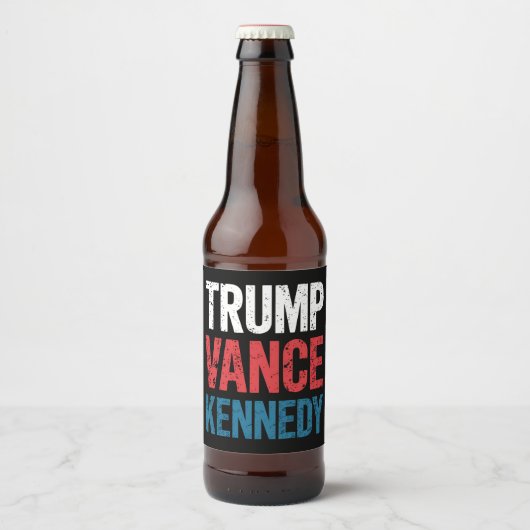 トランプ ヴァンス ケネディ 2024年 選挙 ビールラベル (正面)