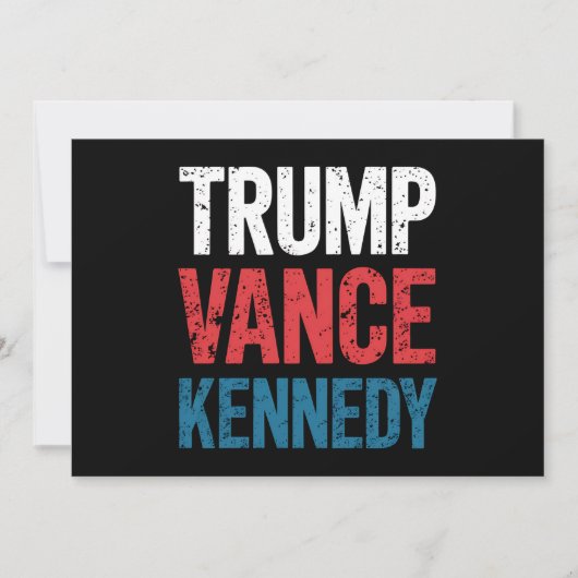 トランプ ヴァンス ケネディ 2024年 選挙 招待状 (正面)