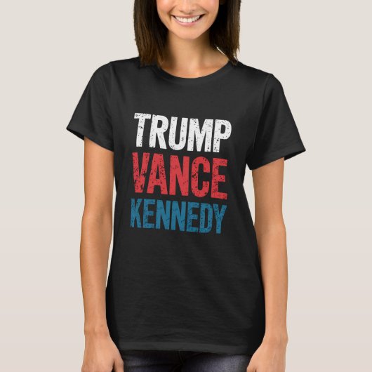 トランプ ヴァンス ケネディ 2024年 選挙 Tシャツ (正面)
