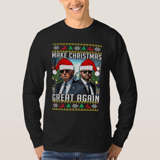 トランプ・ヴァンス・ブラザーズが再びクリスマスを素晴らし飾る Tシャツ (正面)
