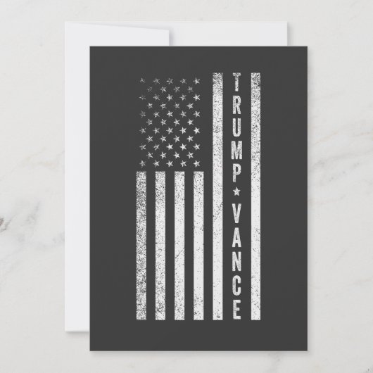 トランプ ヴァンス 共和党 アメリカ 選挙 投票 ギフト 招待状 (正面)