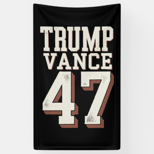 トランプ ヴァンス 大統領 ヴィンテージ トランプ 勝利 横断幕 (縦)
