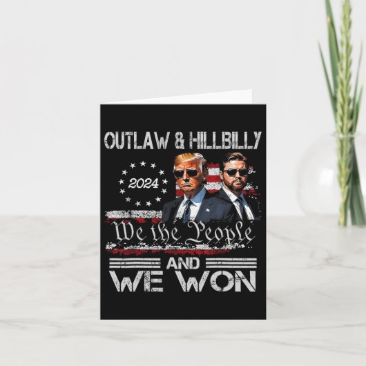 トランプ ヴァンス 我々は勝った 2025年就任式 47代目 カード (正面)