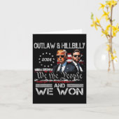 トランプ ヴァンス 私たち勝った 勝った 2025年就任式 第47代 カード (黄色い花)