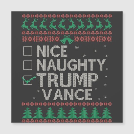 トランプ ヴァンス 選挙 クリスマス ひどいニット (正面)